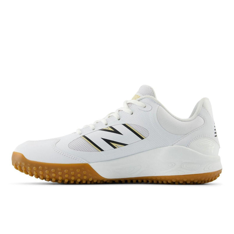 New Balance Men's Fresh Foam 3000 v7 Turf Baseball Shoes - White/Gum - T3000TW7 - Smash It Sports