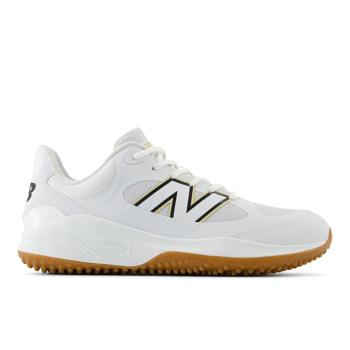 New Balance Men's Fresh Foam 3000 v7 Turf Baseball Shoes - White/Gum - T3000TW7 - Smash It Sports