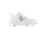 New Balance Men's Fresh Foam X 3000 V6 Metal Baseball Cleats - White - L3000TW6 - Smash It Sports