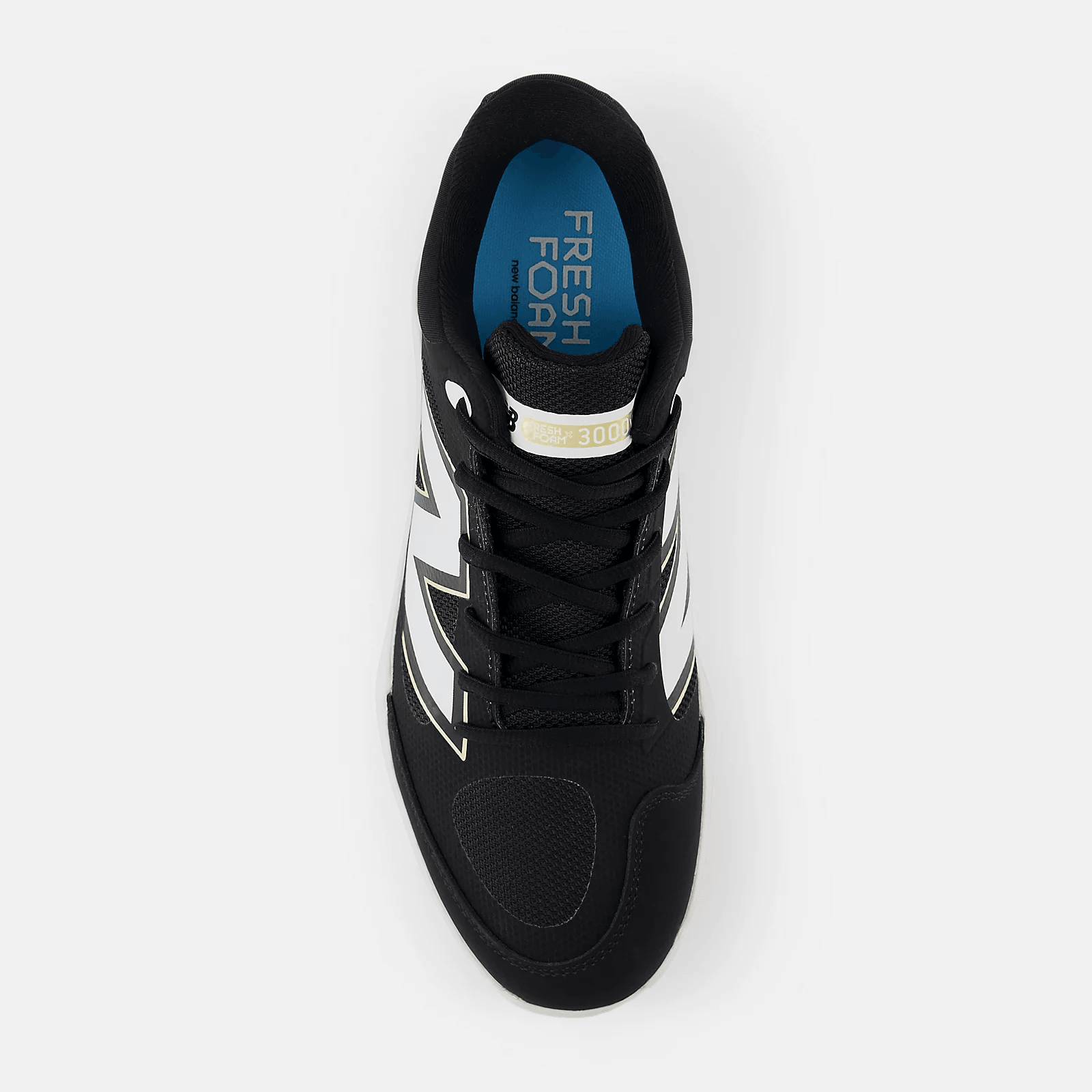 New Balance Men's Fresh Foam X 3000 v7 Metal Baseball Cleats - Black - L3000BK7 - Smash It Sports