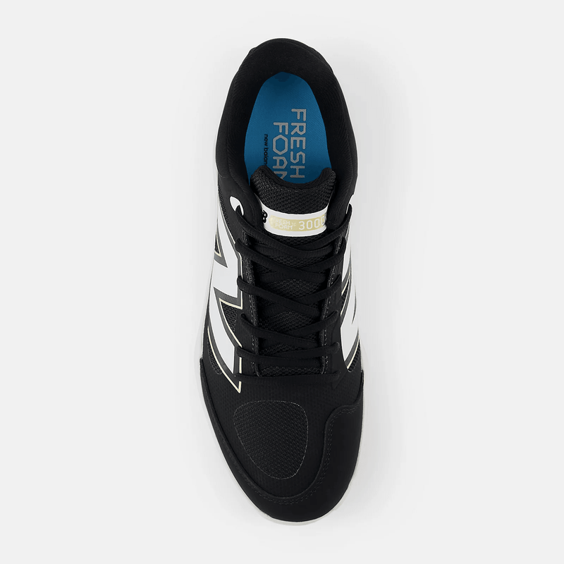 New Balance Men's Fresh Foam X 3000 v7 Metal Baseball Cleats - Black - L3000BK7 - Smash It Sports