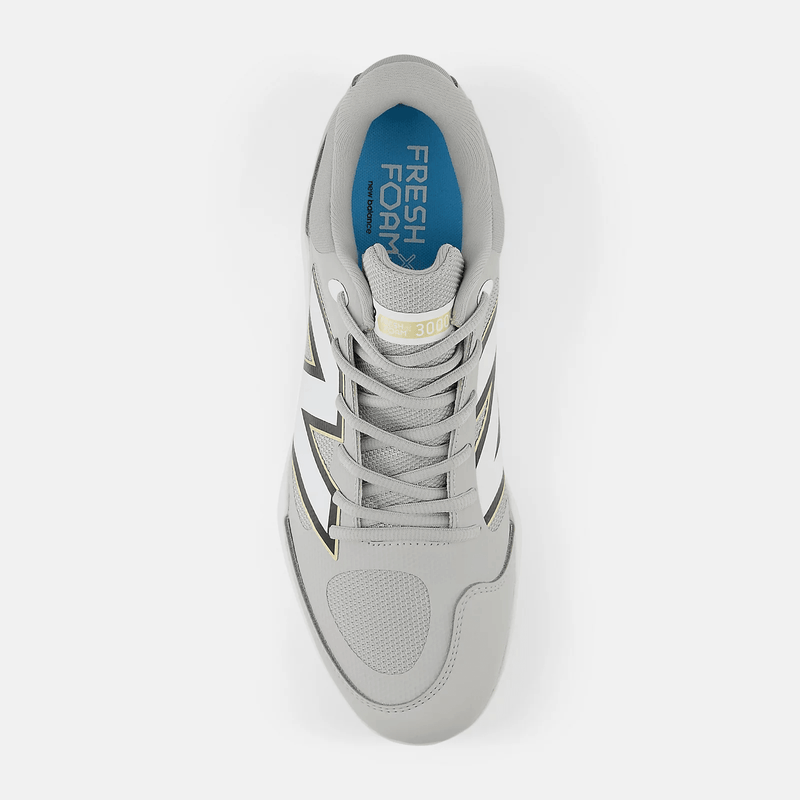 New Balance Men's Fresh Foam X 3000 v7 Metal Baseball Cleats - Raincloud - L3000TG7 - Smash It Sports