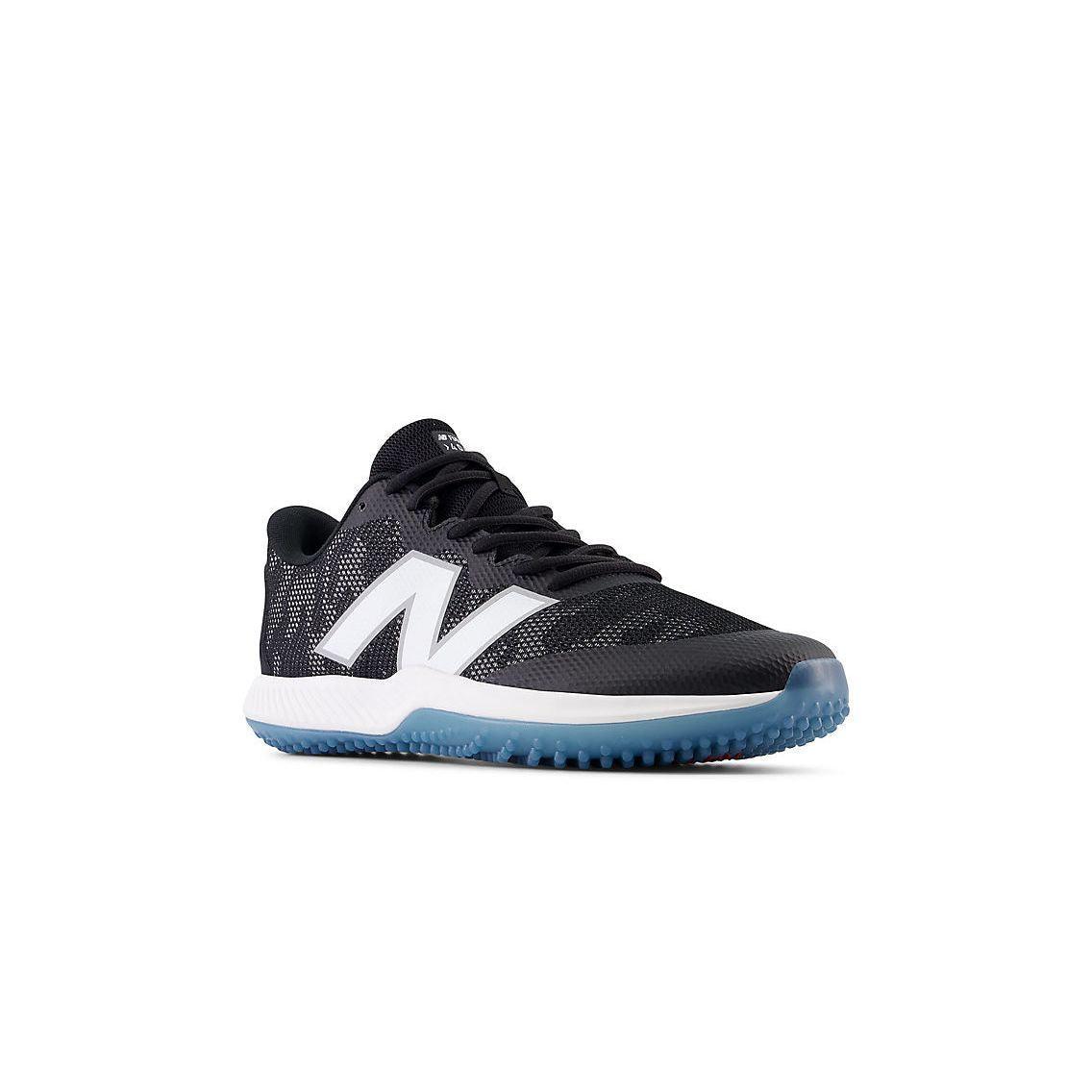 New Balance Men's FuelCell 4040 V7 Turf Baseball Shoes - Black / Optic White / Ice Blue - T4040BK7 - Smash It Sports