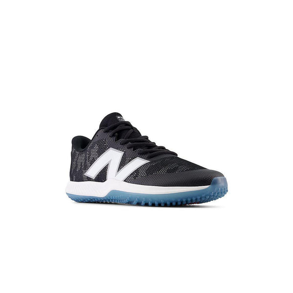 New Balance Men's FuelCell 4040 V7 Turf Baseball Shoes - Black / Optic White / Ice Blue - T4040BK7 - Smash It Sports