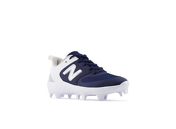 New Balance Women's Fresh Foam Velo V3 Molded Softball Cleats - Navy with White - SPVELON3 - Smash It Sports