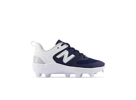 New Balance Women's Fresh Foam Velo V3 Molded Softball Cleats - Navy with White - SPVELON3 - Smash It Sports