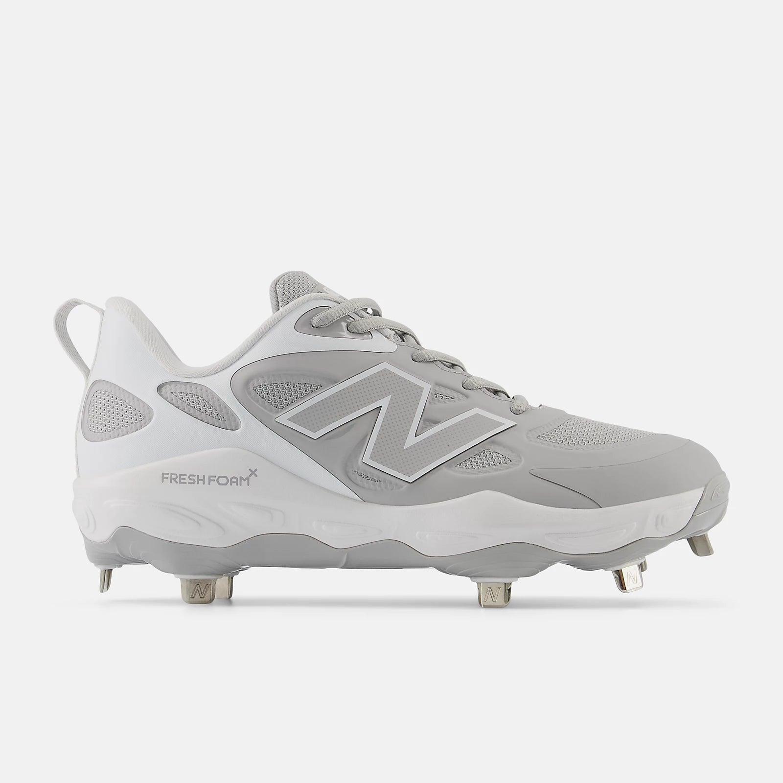 New Balance Women's Fresh Foam X Velo v4 Metal Fastpitch Softball Cleats - Grey SMVELOG4 - Smash It Sports