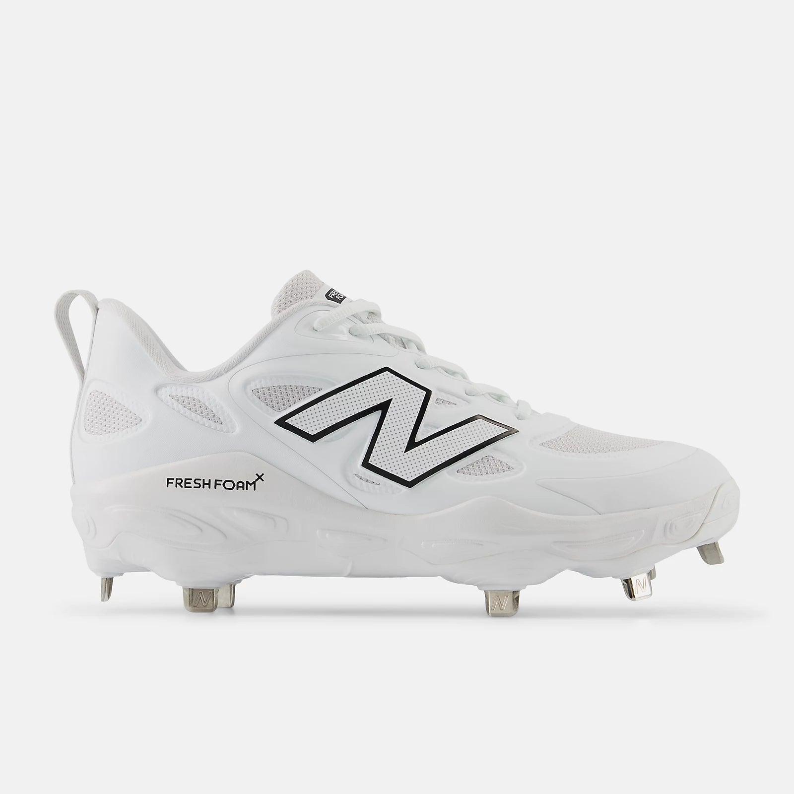 New Balance Women's Fresh Foam X Velo v4 Metal Fastpitch Softball Cleats - White SMVELOW4 - Smash It Sports