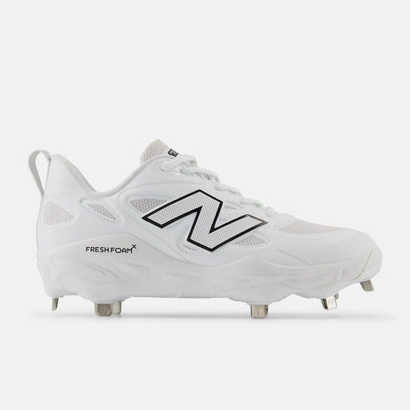 New Balance Women's Fresh Foam X Velo v4 Metal Fastpitch Softball Cleats - White SMVELOW4 - Smash It Sports