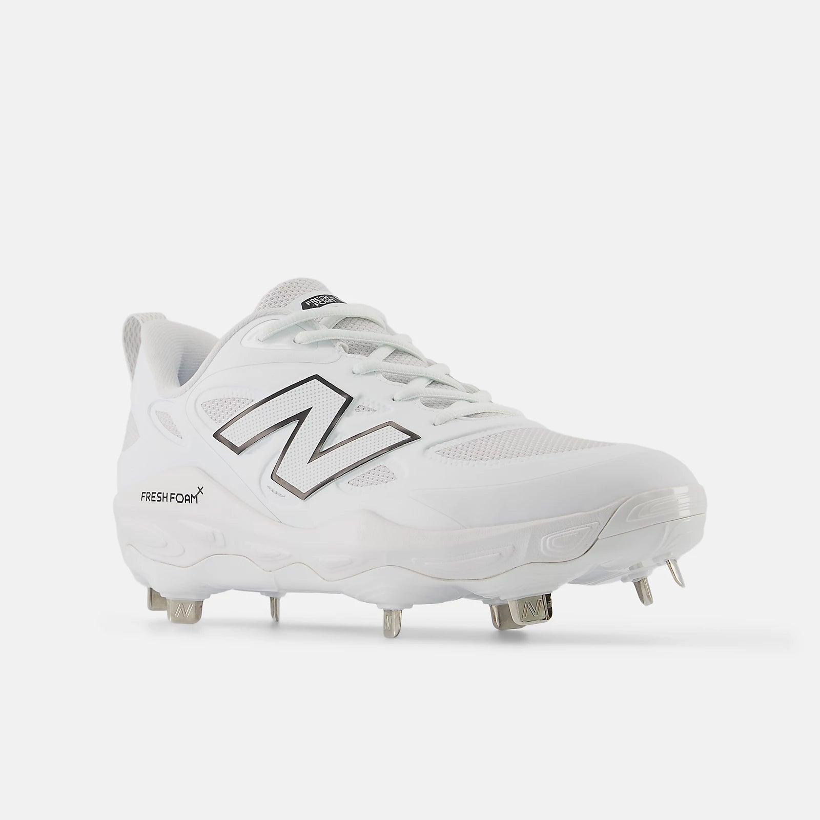 New Balance Women's Fresh Foam X Velo v4 Metal Fastpitch Softball Cleats - White SMVELOW4 - Smash It Sports