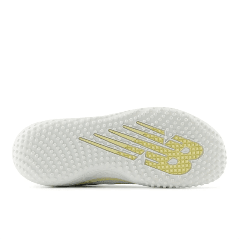 New Balance Women's Fresh Foam x Velo v4 Turf-Trainer Softball Shoes - White/Gold STVELOC4 - Smash It Sports