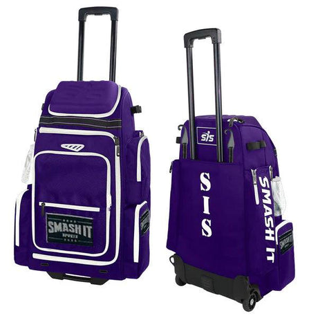 SMASH OPS Lil' Guerrilla Roller Bag - Purple/White - Smash It Sports