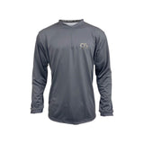 OA Silver Foil Logo Quarter Zip Pullover - Charcoal/Charcoal - Smash It Sports