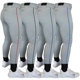 Original Dirty Mids - Piped Collection Baseball Pants (Grey) - Smash It Sports