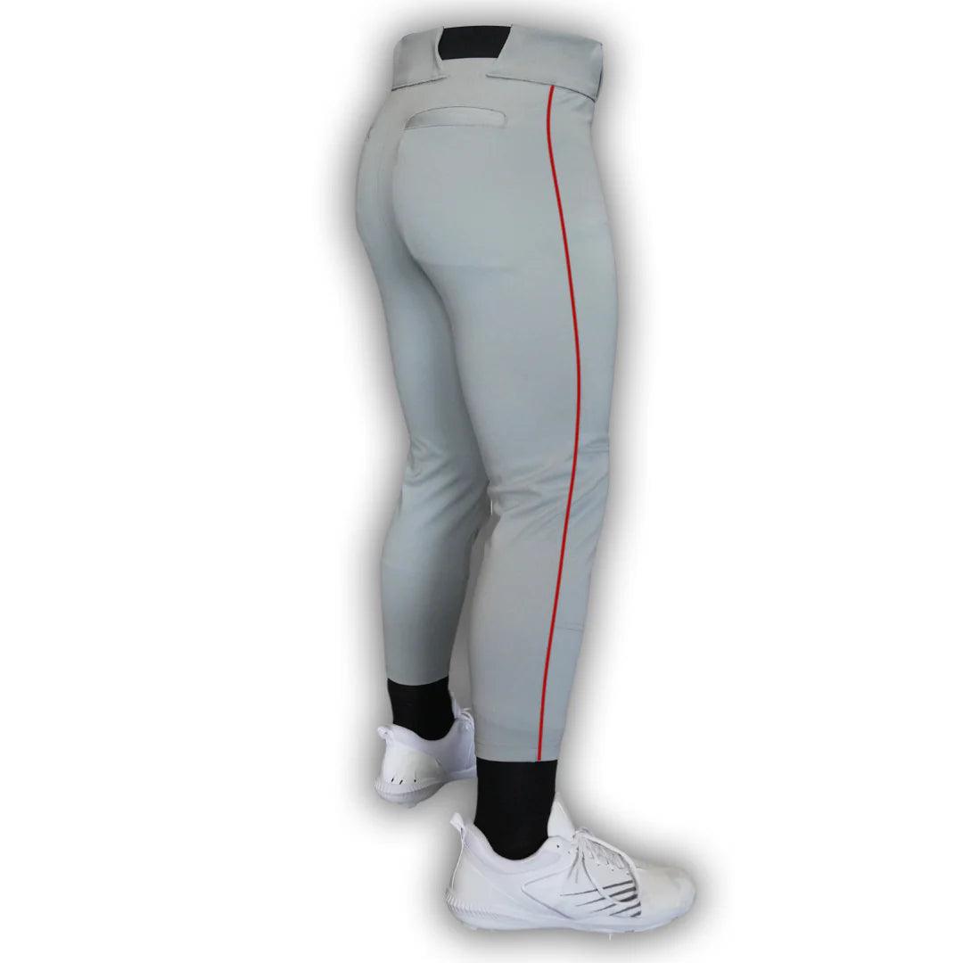 Original Dirty Mids - Piped Collection Baseball Pants (Grey) - Smash It Sports