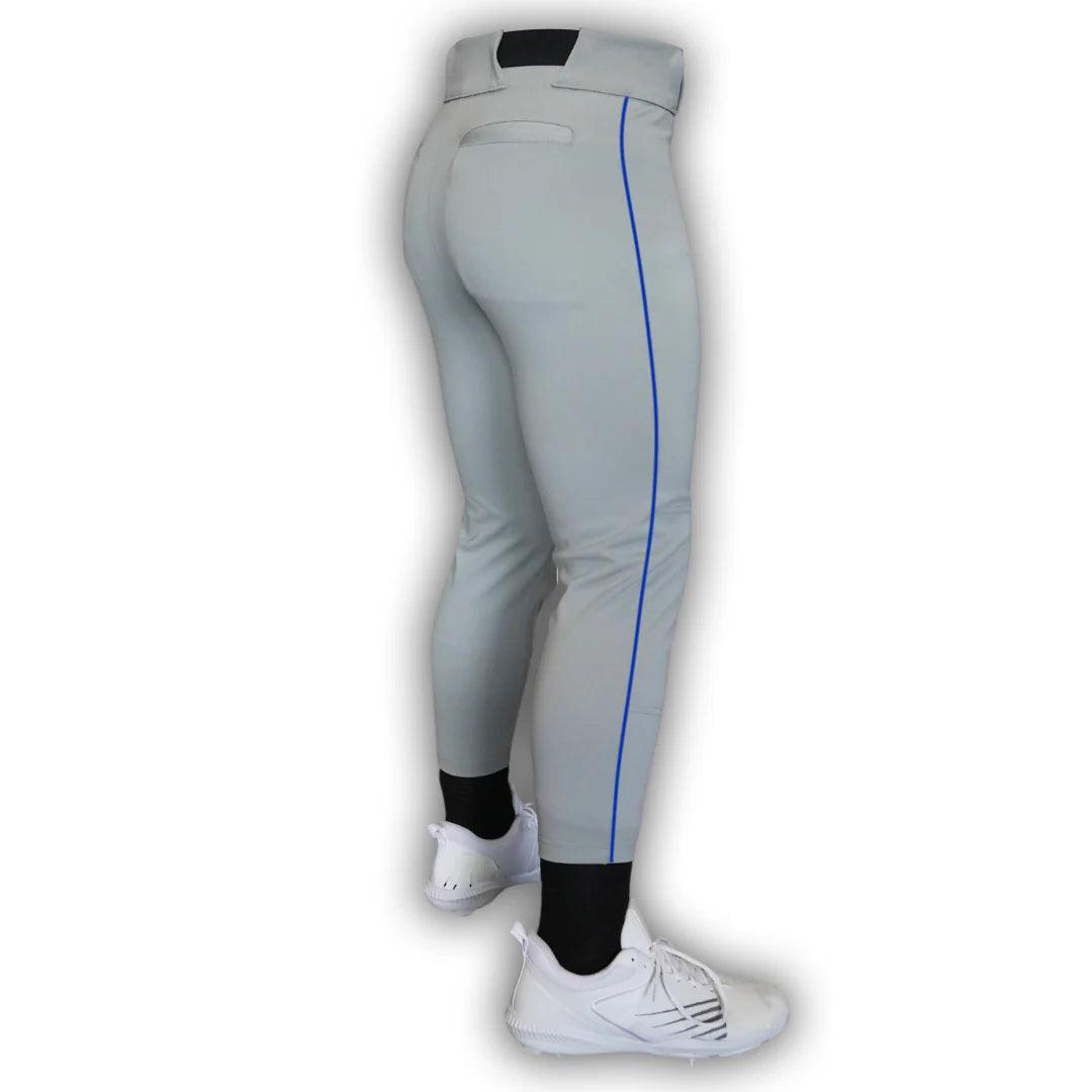 Original Dirty Mids - Piped Collection Baseball Pants (Grey) - Smash It Sports