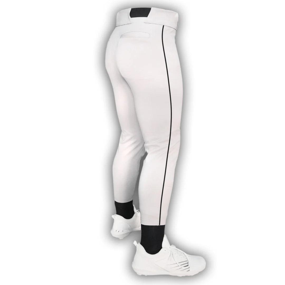 Original Dirty Mids - Piped Collection Baseball Pants (White) - Smash It Sports