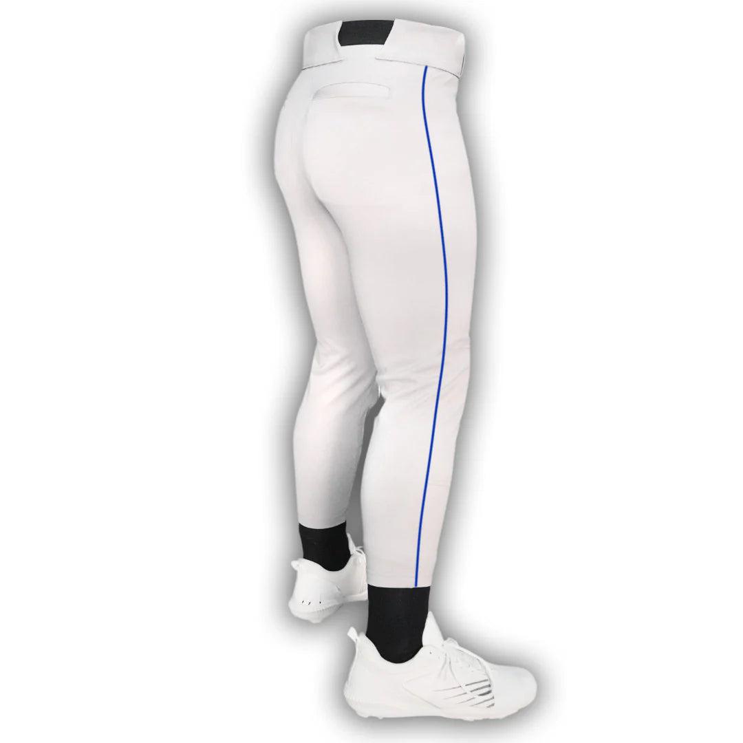 Original Dirty Mids - Piped Collection Baseball Pants (White) - Smash It Sports
