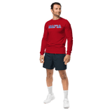 Performance Crew Neck Long Sleeve Shirt - Mafia - Red - Smash It Sports