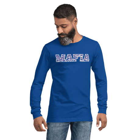 Performance Crew Neck Long Sleeve Shirt - Mafia - Royal - Smash It Sports