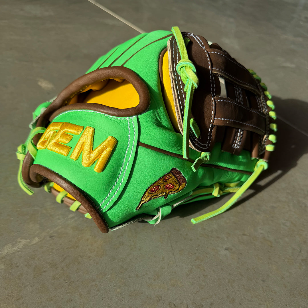 Gem Gloves Softball Fielding Glove - GEM090 Pizza Party