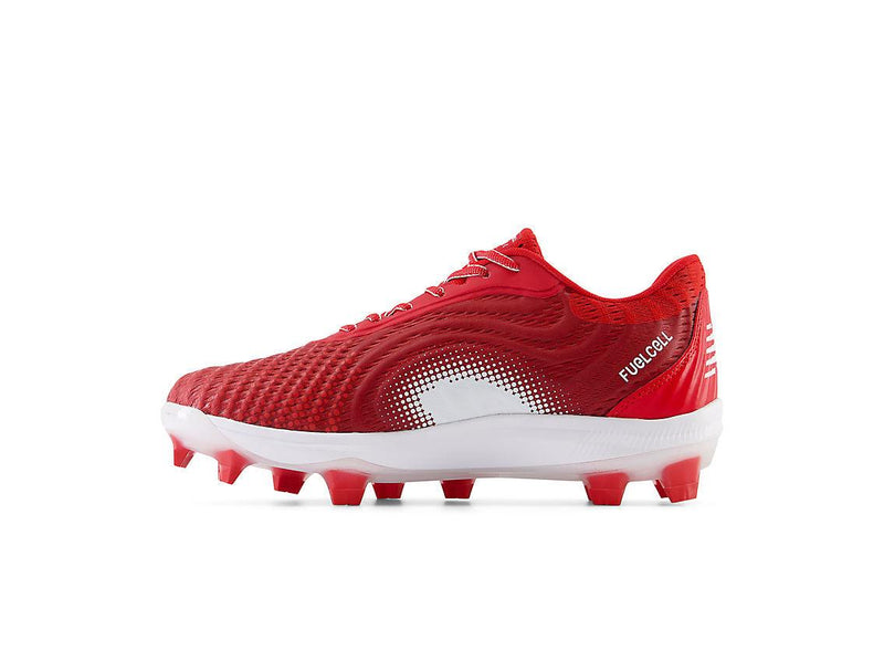 New Balance Men's FuelCell 4040 V7 Molded Baseball Cleats - Team Red / White - PL4040R7 - Smash It Sports