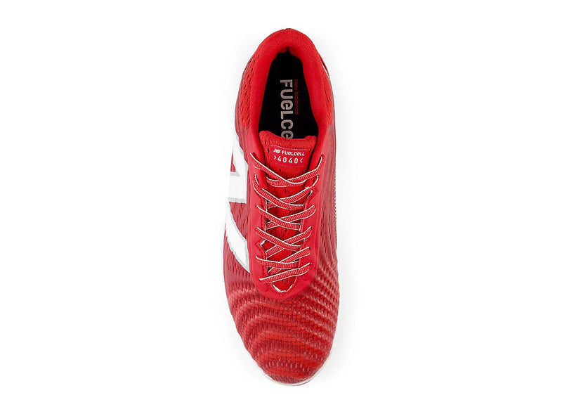 New Balance Men's FuelCell 4040 V7 Molded Baseball Cleats - Team Red / White - PL4040R7 - Smash It Sports