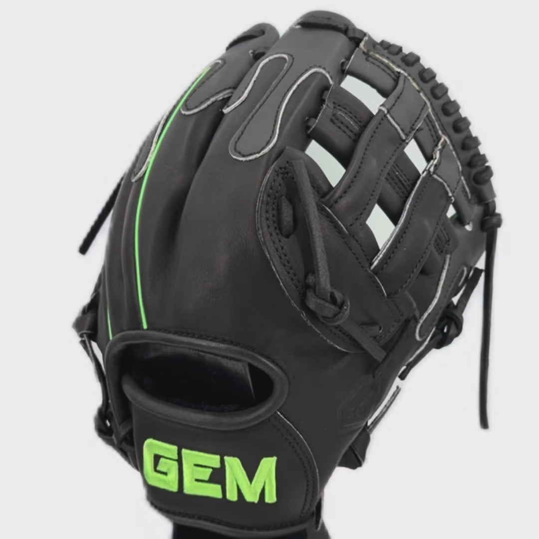 Gem Gloves Baseball Fielding Glove - GEM081 Shadow Slime