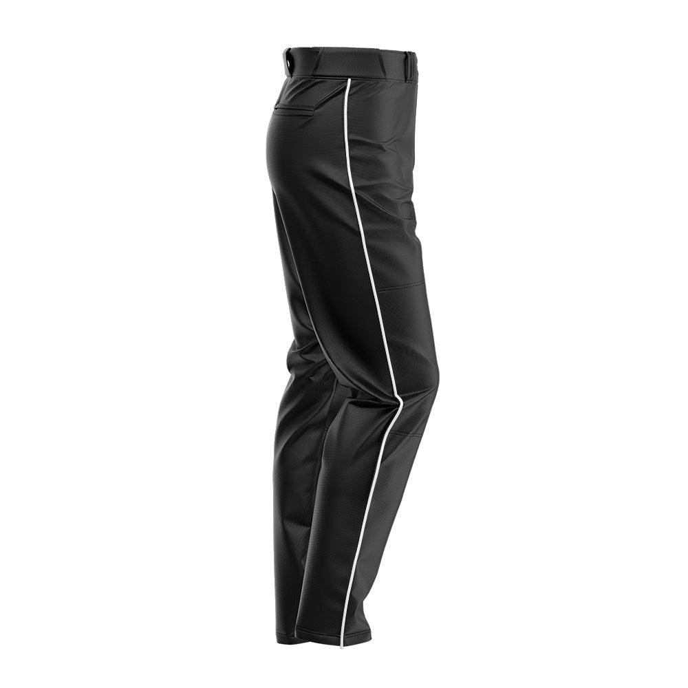 SIS Pro-Line Softball/Baseball Game Pants (Black with Colored Piping) - Smash It Sports