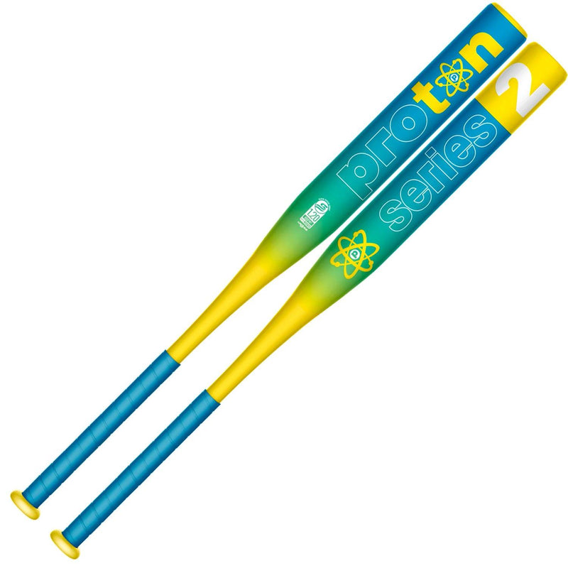 2023 Proton Series 2 - Neon Series USSSA Slowpitch Softball Bat (Atomic Blue/Yellow Cake) - Smash It Sports