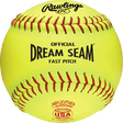 Rawlings 12" ASA/USA Dream Seam Fastpitch Softballs C12RYLA - Smash It Sports