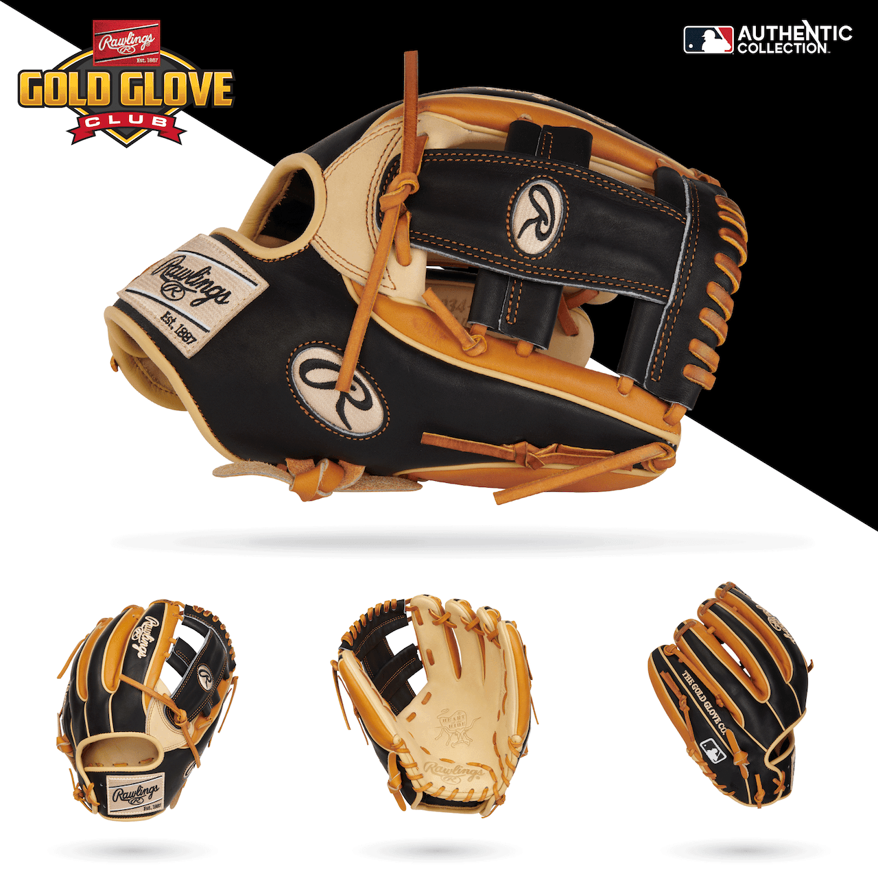 Rawlings Heart of The Hide 11.5″ Gold Glove Club Baseball Fielding