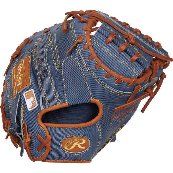 Rawlings Heart of the Hide Pro Label Denim Edition 34" Baseball Catcher's Glove/Mitt - PROCM43D - Smash It Sports