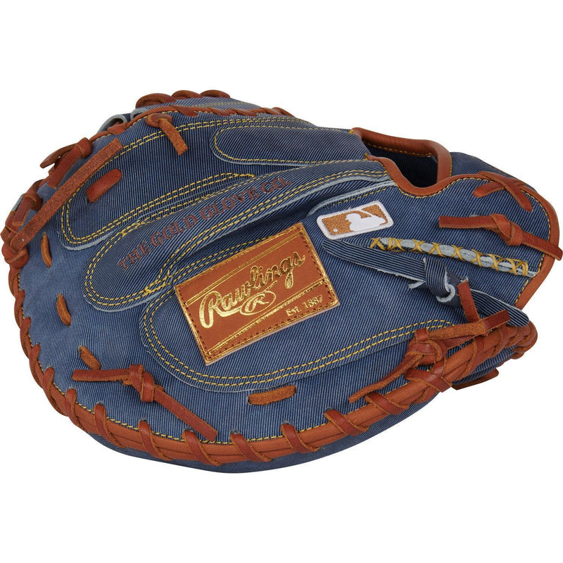 Rawlings Heart of the Hide Pro Label Denim Edition 34" Baseball Catcher's Glove/Mitt - PROCM43D - Smash It Sports