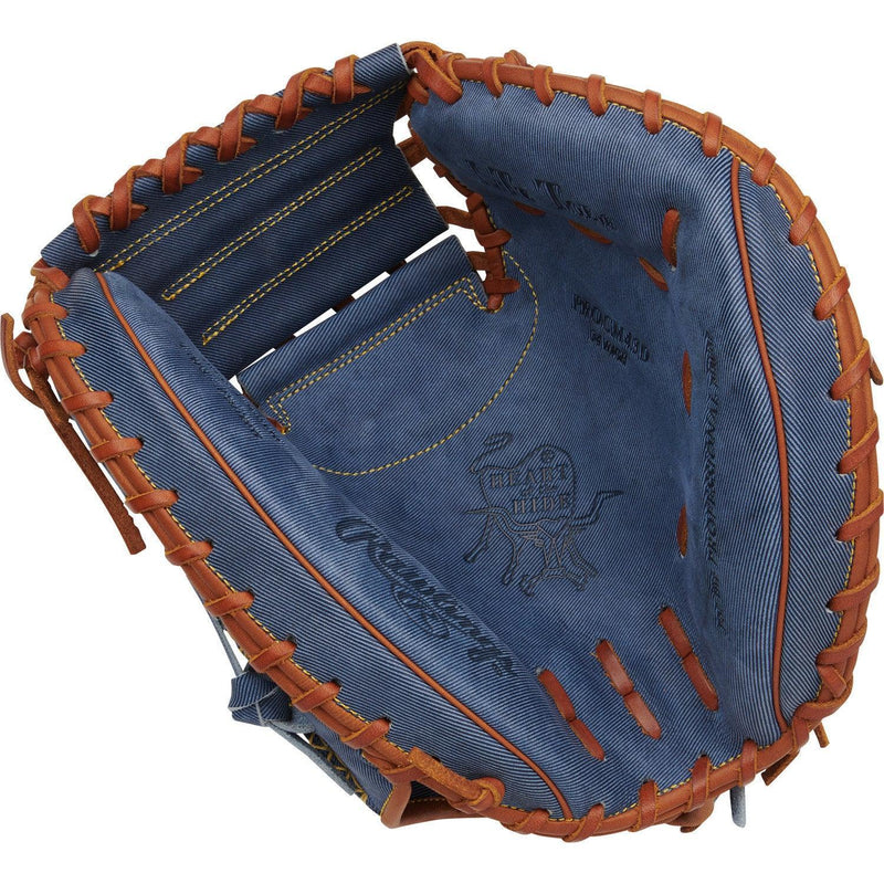 Rawlings Heart of the Hide Pro Label Denim Edition 34" Baseball Catcher's Glove/Mitt - PROCM43D - Smash It Sports