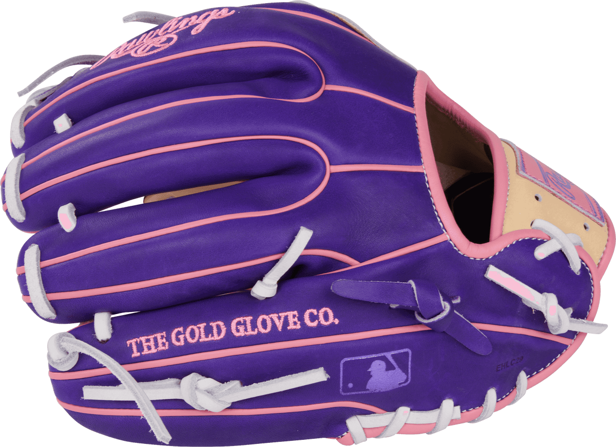 SHORT GLOVE / PURPLE FLAMES | Yellow Glove