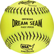 Rawlings NSA 12" Official Dream Seam Fastpitch Softballs C12BYLN - Smash It Sports