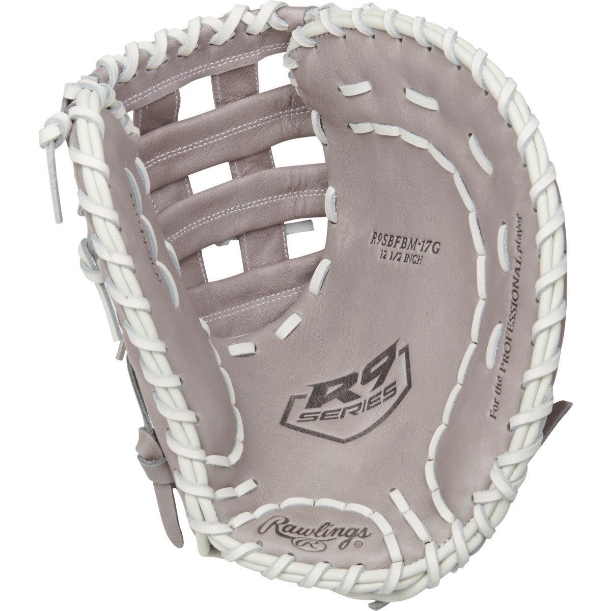 Rawlings R9 Series 12.5" First Base Fastpitch Fielding Mitt/Glove - R9SBFBM-17G - Smash It Sports
