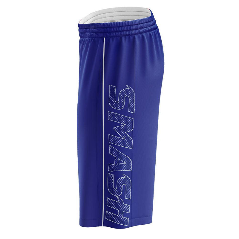 SIS Microfiber Shorts (Royal/White) - Smash It Sports