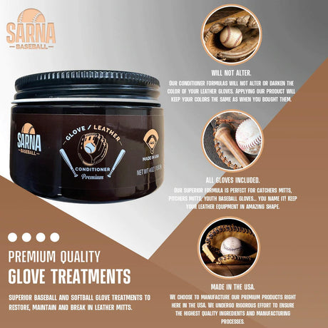 Sarna Baseball Fielding Glove Conditioner Cream - Smash It Sports