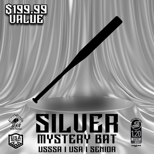Silver Mystery Slowpitch Bat (USSSA, USA, and Senior)