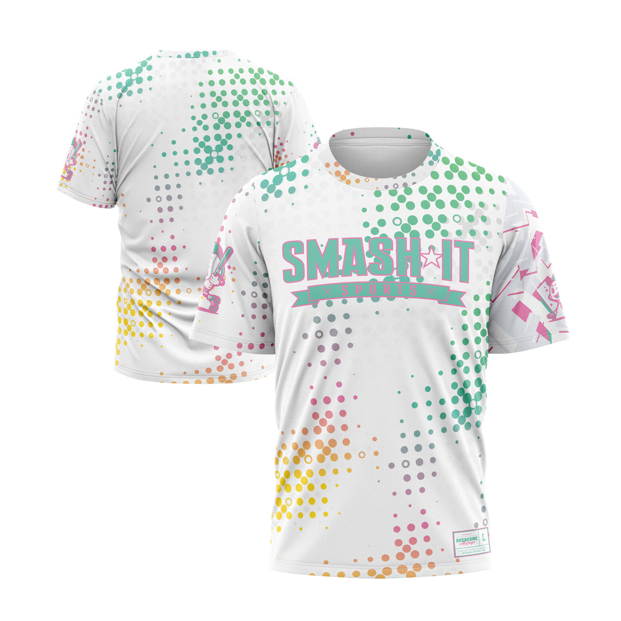 Smash It Sports Short Sleeve Shirt - Confetti Cannon