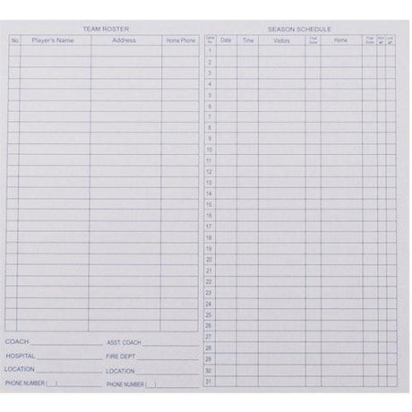 SIS Baseball/Softball Score Book (16 Position) - Smash It Sports