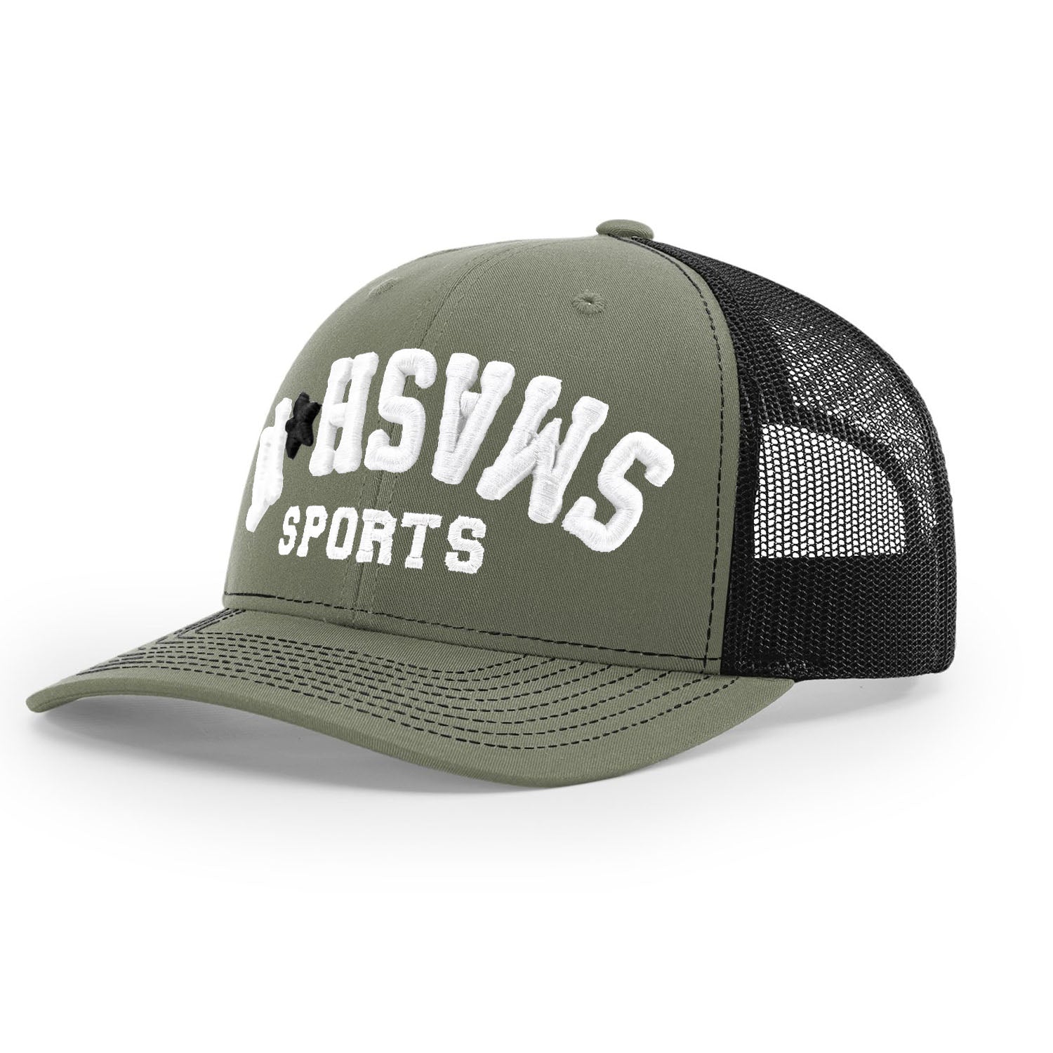 Smash It Sports R112 Trucker Hat - Green/Black/White
