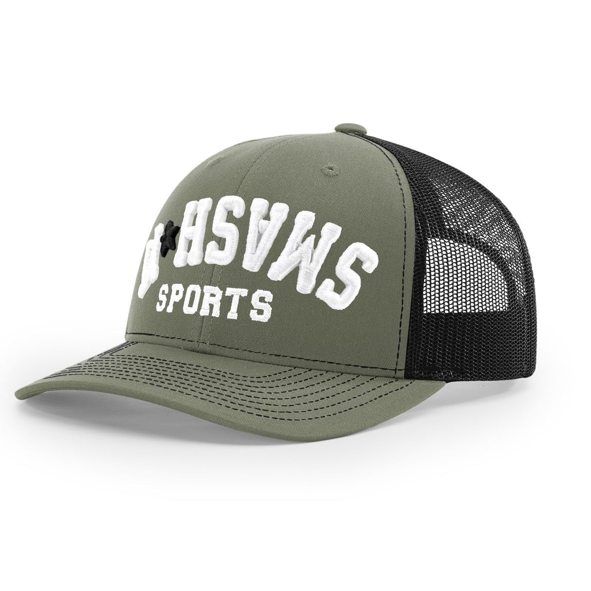 Smash It Sports R112 Trucker Hat - Green/Black/White