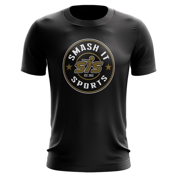 Smash It Sports Short Sleeve Shirt - Emblem (Black/Vegas Gold) - Smash It Sports