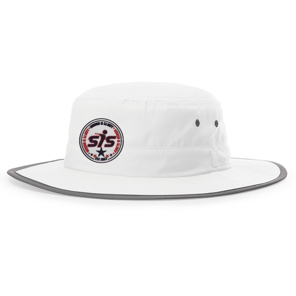 Smash It Sports Bucket Hat White with Red/White/Blue Stamp - Smash It Sports