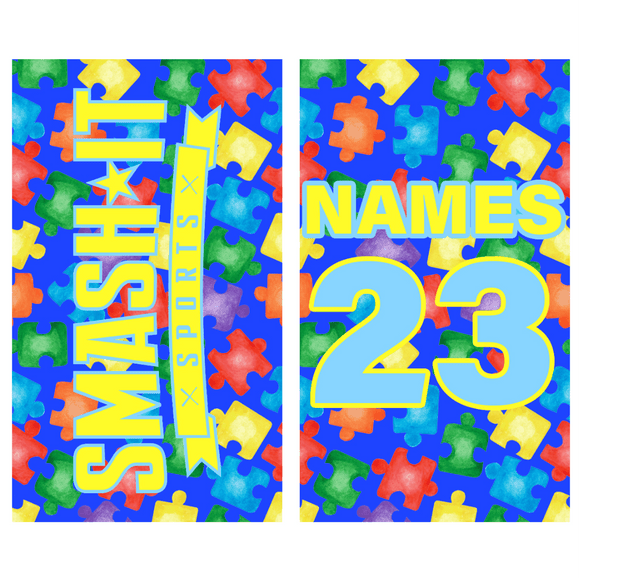 Smash It Sports Autism Awareness Bag Tag - Smash It Sports