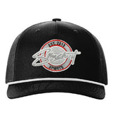 Smash It Sports Classic Rope Trucker Hat - Black/Grey/Red