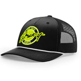 Smash It Sports Classic Rope Trucker Hat - Black/White/Optic - Smash It Sports